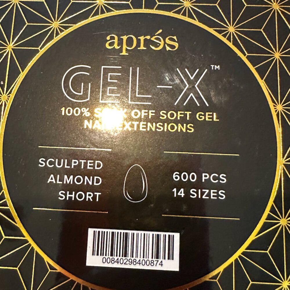 Apres Nails Gel-X Sculpted Almond Nails Short - assorted sizes